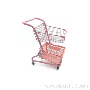 Double-deck shopping cart